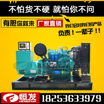 Weichai 50kw engine group power supply equipment Emergency small three-phase brushless diesel generator set 380V electricity
