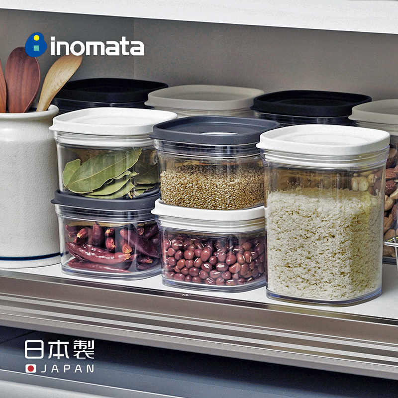 Japan imports fresh tank kitchen grocery snack storage tank plastic moisture-proof transparent sealing tank