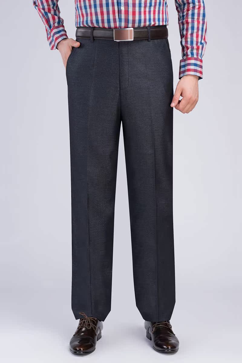 Quần trung niên nam quần tây nam mùa xuân và mùa thu 40-50 Quần trung niên quần nam giản dị quần áo thời trang