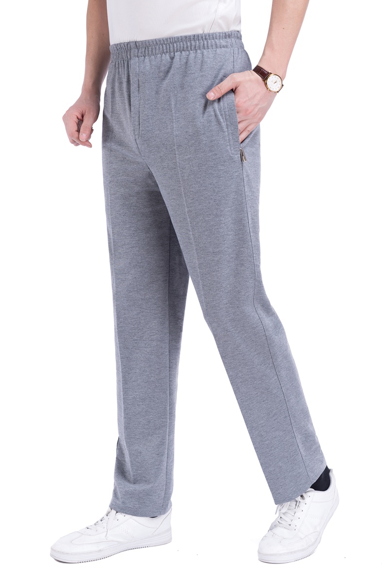 Quần thể thao trung niên và cao tuổi quần nam mùa xuân và mùa hè Quần mỏng trung niên - Crop Jeans quần thể thao