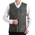 Áo vest trung niên cha mùa thu và mùa đông mới dày nam trung niên vest vest ấm áp xuống áo vest cotton áo ba lỗ nam đẹp Áo vest cotton