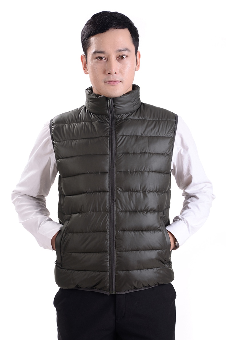 Áo vest nam trẻ trung và nam trung niên ấm áp cotton mùa thu và mùa đông vest vest vest mùa thu áo khoác nam ao khoac vest nam