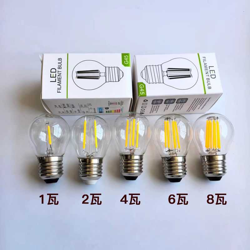 Edison Led Small Light Bulb 1W2W4W6W8W Energy-Saving Imitation Tungsten Filament Retro Warm Light E27E14 Large and Small Screw Base
