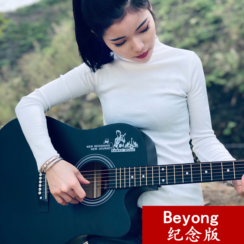 Frosted wood guitar 3841 inch acoustic guitar beginner student male and female novice beginner practice piano jita instrument