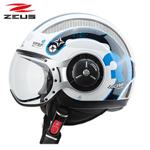 Taiwan Ruishi ZEUS helmet male motorcycle retro locomotive Prince scooter breathable summer cool half helmet female