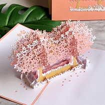 Teachers Day 3D Lenticular Greeting Card Valentines Day Mid-Autumn Festival Folding creative gift to send teacher friends blessing Message card