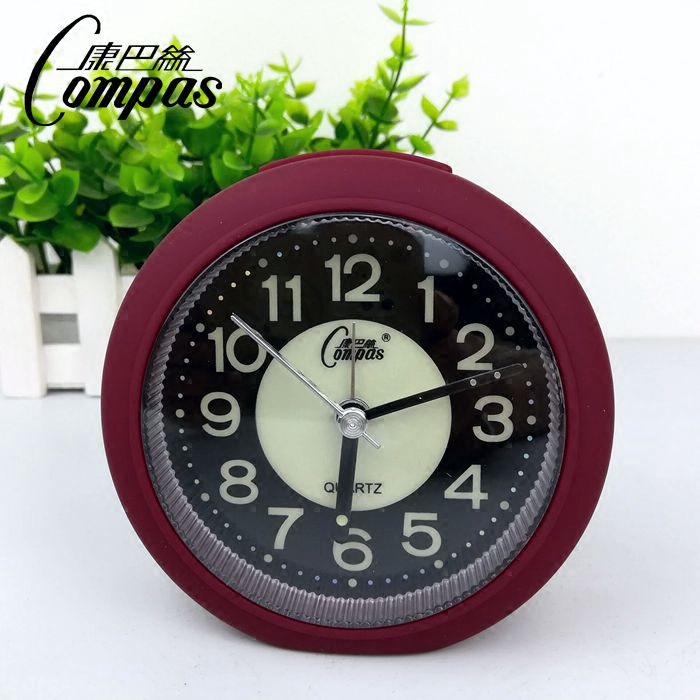 Kangba Silk advanced luminous ultra-silent alarm clock Student simple bedroom bed alarm clock Creative modern small alarm clock table