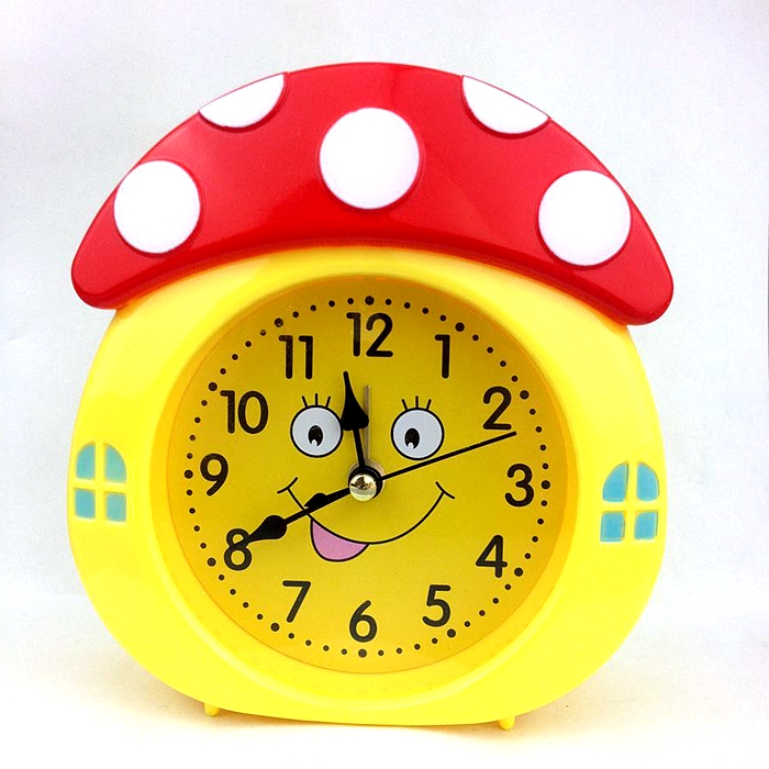 Cute animal shape alarm clock Creative cartoon simple Candy color desk clock Student children lazy bed head small alarm