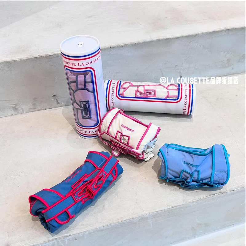 Lacousette Shopping Eco-Friendly Tote Bag Classic Style Silk Scarf Embroidery Collaboration Model Gift for Friends and Besties