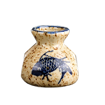 Japanese retro ceramic toothpick storage tube