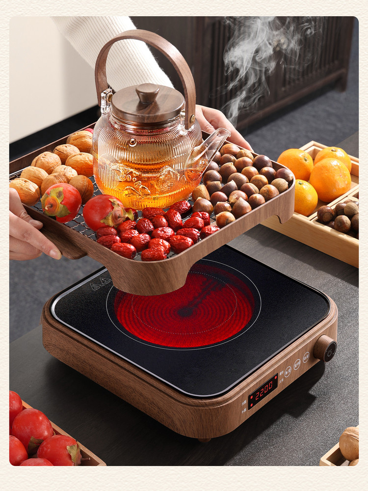 Baoxuan Tea Brewing Set 2026 New Model Indoor Household Glass Kettle Health-Preserving Tea Brewing and Fire-Roasting Set