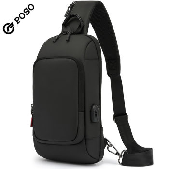 Casual sports bag motorcycle riding shoulder crossbody bag large capacity men's business mobile phone passport document portable chest bag