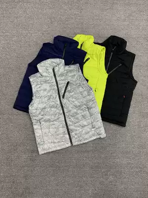 Multi-color vest~Foreign trade tail goods autumn and winter men and women couples warm stand-up collar wild loose cotton waistcoat vest jacket