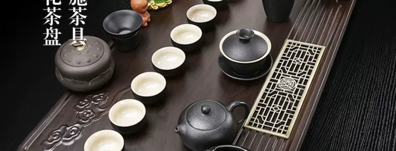 Văn phòng khay trà bằng gỗ nguyên khối hoàn toàn tự động dưới nước Bộ trà tất cả trong một Bộ trà văn phòng tại nhà Bộ bàn trà lớn trà đạo mẫu bàn trà điện