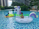 Розовая водная пони для двоих, надувной плавательный круг, единорог