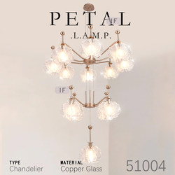 French Eran Chen Staircase Designer House Living Room Hollow Large Chandelier Loft Duplex Hollow Chandelier