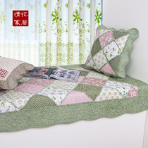Pure cotton washed window mat Four Seasons floating window mat pastoral cloth balcony cushion window cushion sofa cushion non-slip pillow