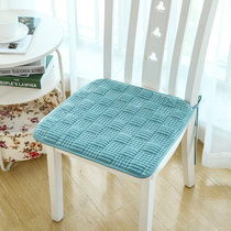 Square plush chair cushion winter warm non-slip cushion seat cushion home dining chair cushion belt office chair stool