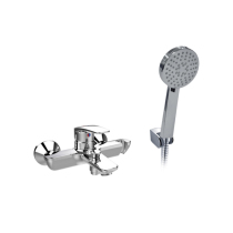 Beauty Label Easy shower head hot and cold mixed valve bathtub shower switch tap into wall-type water mixing valve Ming fit 0911