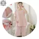 Plus size cho con bú sau sinh, thời trang ngắn tay mùa hè đồ mặc nhà, đồ ngủ bà bầu, đồ ngủ MM cho người béo, cho con bú 200 kg. mùa hè - Pyjama