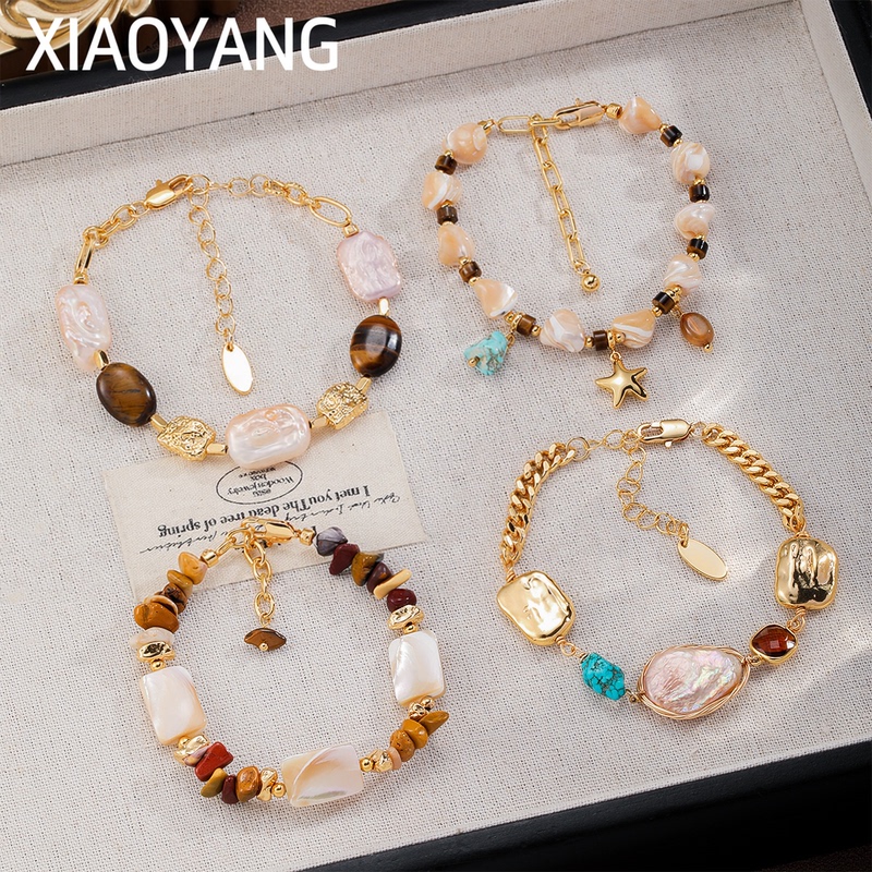 Melard Style Abalone Shell Bracelet for Women, Autumn and Winter Fashion, Versatile, Light Luxury Bracelet for Women, High-End Beaded Pearl Bracelet