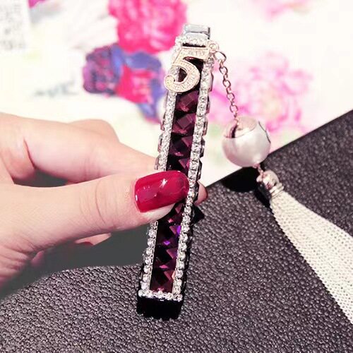 High-looking diamond-encrusted inflatable lighter for women, customized creative windproof straight-through pink pink gift for girls and men, compact gift