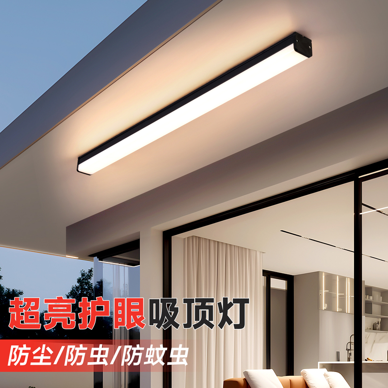 Special Lamp for Outdoor Sunrooms, Long Aluminum Ceiling Lamp, Smart Remote Control Balcony Mosquito-Proof, High-Temperature Resistant Canopy Lamp Special Lamp for Outdoor Sunrooms, Long Aluminum Ceiling Lamp, Smart Remote Control Balcony Mosquito-Proof, High-Temperature Resistant Canopy Lamp