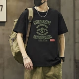 Тонкая хлопковая футболка с коротким рукавом для отдыха, оверсайз, круглый воротник