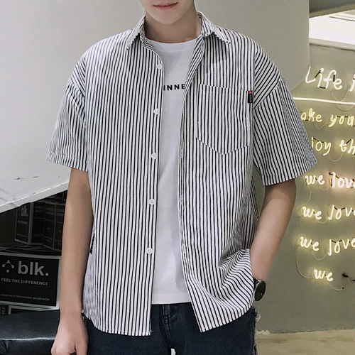 Шелковая летняя трендовая тонкая рубашка для отдыха, короткий рукав, изысканный стиль, оверсайз