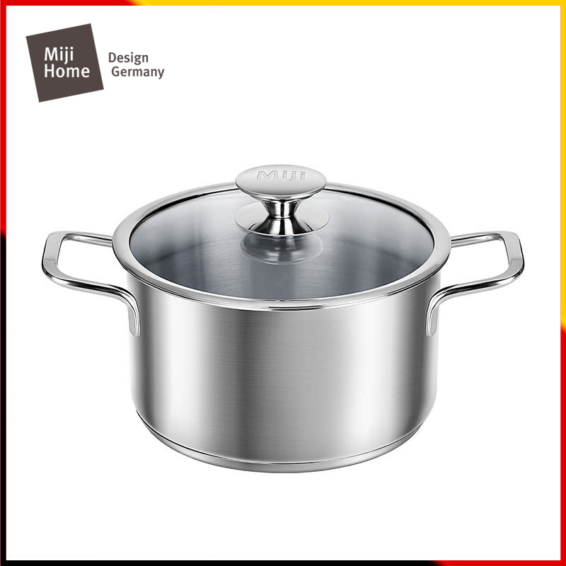 Miji German Mitech Star River Series 24cm Soup pan without coating 304 stainless steel induction cookware Gas furnace General