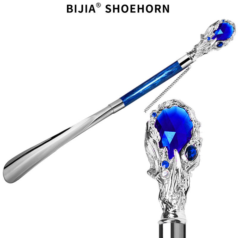 BiJIA upscale shoes Tie silver Sapphire Shoe Plucking Retro Lift Shoes Joe moved light and luxurious gift shoes to pick up the shoe pick-Taobao