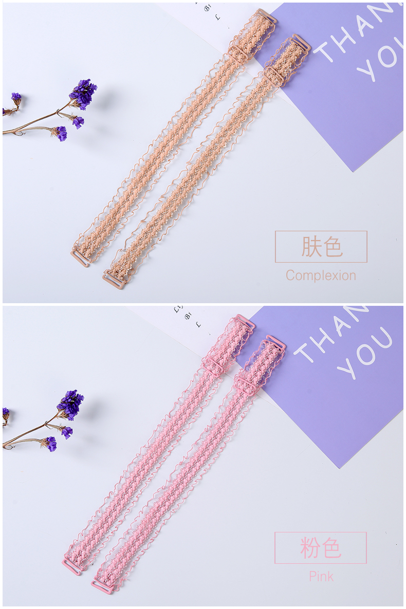 Đồ lót vai với đồ lót ren ren với áo ngực dây đeo áo ngực với từ cổ áo gợi cảm rộng vai dây đeo sỉ lẻ các mẫu dây áo lót 