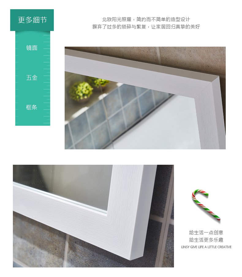 Gương chống cháy nổ Huashen gương dài thay gương đơn giản sàn gương cửa hàng quần áo treo tường gương lớn phù hợp gương tùy chỉnh thực hiện - Gương gương gỗ
