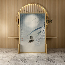  New Chinese style entrance screen partition wall Living room movable modern simple bedroom solid wood office entrance screen