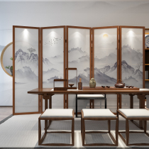  Screen partition living room folding mobile modern simple occlusion bedroom entrance Light luxury Chinese household solid wood folding screen