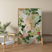 Screen partition living room can be moved modern minimalist home office block bedroom entrance oil painting flower seat screen