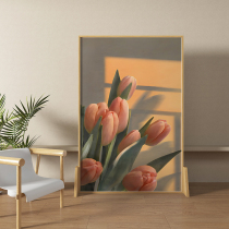 Screen partition living room modern Nordic minimalist mobile home office blocking bedroom custom tulip seat screen