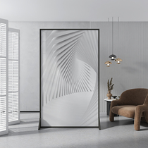 Screen partition living room modern minimalist mobile occlusion office bedroom decoration solid wood soft seat screen entry door