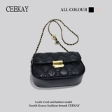 Ceekay, оригинальная изысканная небольшая небольшая сумка с ромбовидным узором, сумка через плечо, в стиле Шанель, на цепочке