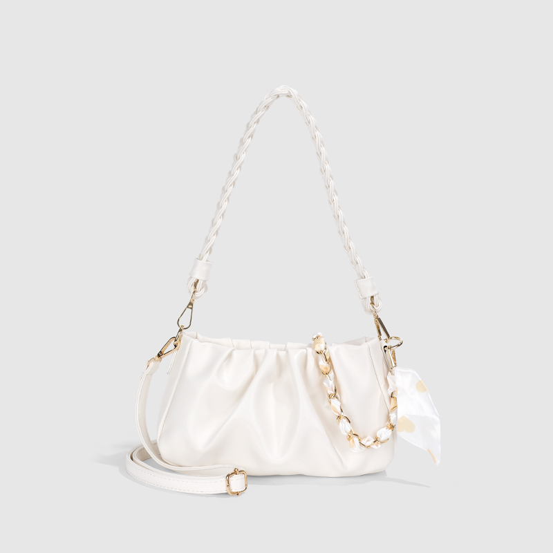 Ceekay Niche Design Handbag Women's Bag 2026 New High-End Underarm Bag Single Shoulder Crossbody Pleated Cloud Bag