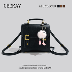 рюкзак ceekay正品女生双肩包包女2024新款韩版百搭书包高级感学生小背包