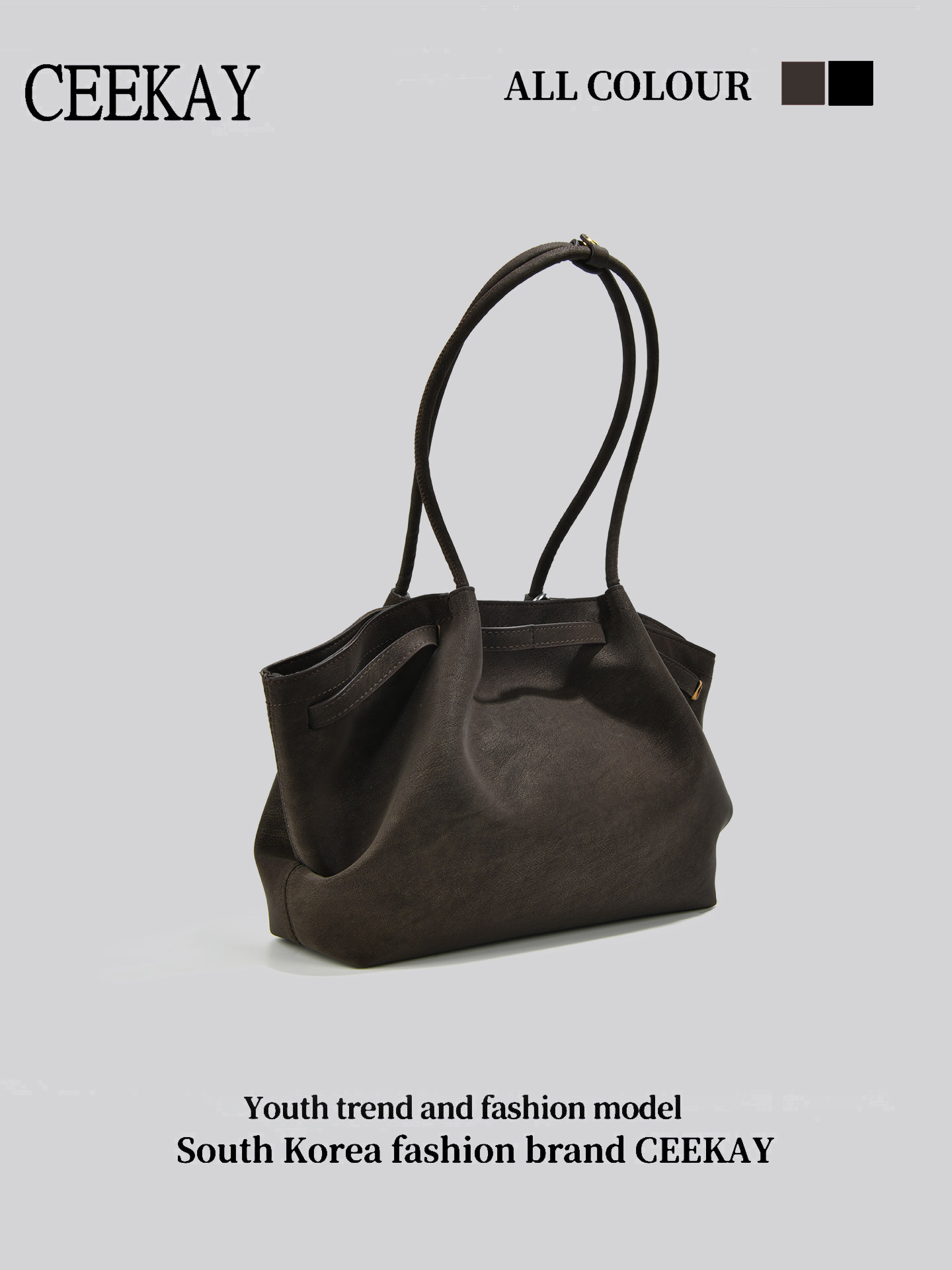 Ceekay Original Design Suede Tote Bag for Women 2025 New High-End Large-Capacity Commuter Shoulder Bag Accessible Luxury