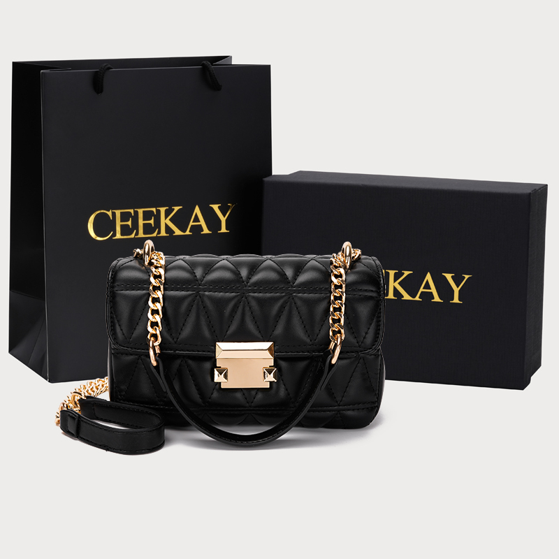 Ceekay Small Chanel-Style Quilted Chain Bag, High-Quality Niche Handbag, Women's Crossbody Bag, Trendy Small Bag This Year Ceekay Small Chanel-Style Quilted Chain Bag, High-Quality Niche Handbag, Women's Crossbody Bag, Trendy Small Bag This Year