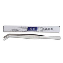Stainless steel tea clip thick metal tweezers clip wash tea cup long stainless steel tea clip non-slip tea ceremony accessories