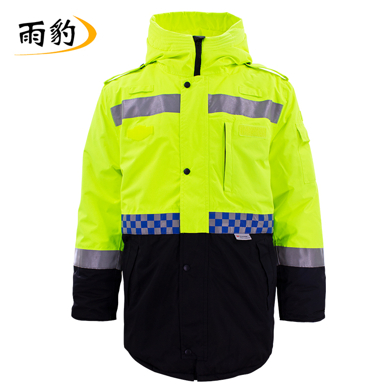 Ub-074 Heated Cotton Coat with Technological Inner Lining, Rechargeable Heating Raincoat with 3m Reflective Strips, Winter Coat, Warm Coat