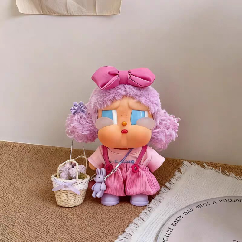 Only the Crybaby Vacation Mode on Series Clothing Is Suitable for Surfing, Pink Overalls for Changing Clothes