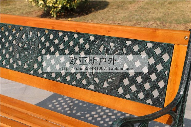 Eurasian dày đúc gang công viên ghế vườn ghế gỗ rắn băng ghế đôi ghế ngoài trời ghế ngoài trời - Bàn ghế ngoài trời / sân