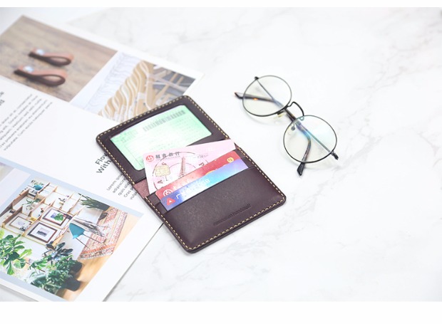Gói thẻ tài xế Da handmade siêu mỏng da lộn nguyên bản nam da đa chức năng giấy phép lái xe bao da tùy chỉnh - Chủ thẻ ví đựng thẻ charles and keith