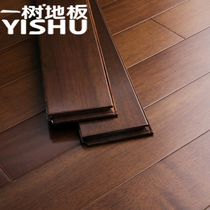 King Kong teak disc bean pure solid wood floor logs household oak panoramas factory direct sales light black walnut color