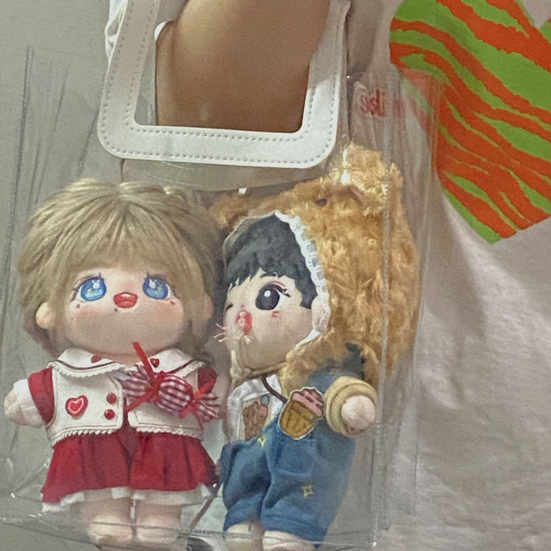 Cotton doll storage bag artifact clothes hanging bag box display box for plush doll doll toy doll